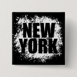 Bóton Quadrado 5.08cm Grafites urbanos de New York
