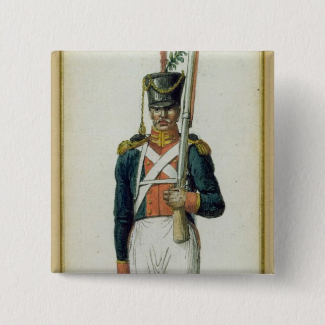 Bóton Quadrado 5.08cm Granadeiro da guarda de Alexander mim (Frente)
