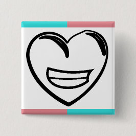 Bóton Quadrado 5.08cm Grande botão de Smeart