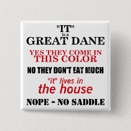 Bóton Quadrado 5.08cm Grande Dane Walking Respostas