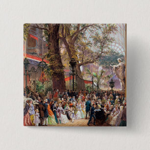Bóton Quadrado 5.08cm Grande exposição, 1851: interior