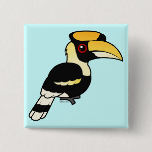 Bóton Quadrado 5.08cm Grande Hornbill