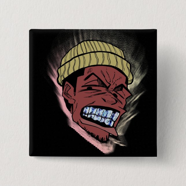 Bóton Quadrado 5.08cm Grillz (Frente)