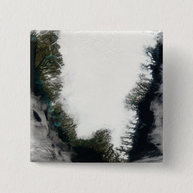 Bóton Quadrado 5.08cm Groenlândia Meridional (Frente)