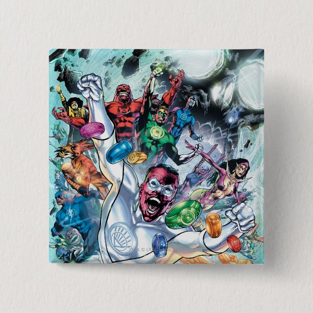 Bóton Quadrado 5.08cm Grupo do Corp com anéis (Frente)