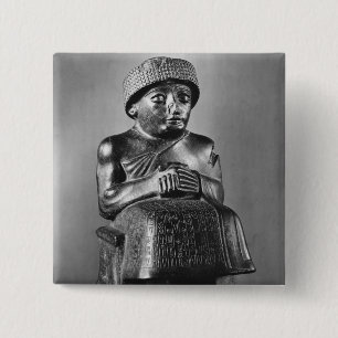 Bóton Quadrado 5.08cm Gudea, príncipe de Lagash