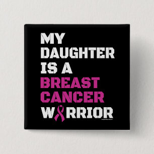 Bóton Quadrado 5.08cm Guerreiro/Bloqueio/Filha...Cancer da mama