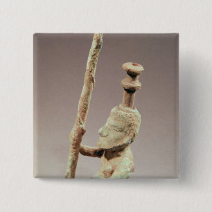 Bóton Quadrado 5.08cm Guerreiro, civilização do Dong-filho, de Vietnam