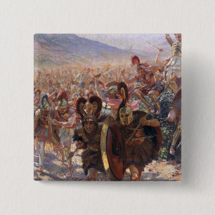 Bóton Quadrado 5.08cm Guerreiros antigos