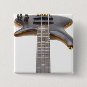 Bóton Quadrado 5.08cm Guitarra baixa elétrica