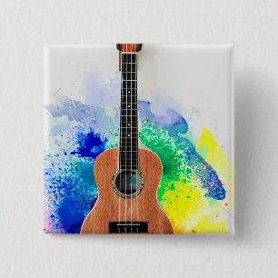 Bóton Quadrado 5.08cm Guitarra Maravilhosa