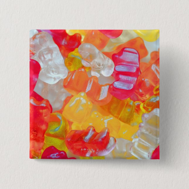 Bóton Quadrado 5.08cm Gummibärchen (Frente)