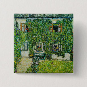 Bóton Quadrado 5.08cm Gustav Klimt - A Casa de Guardaboschi