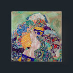 Bóton Quadrado 5.08cm Gustav Klimt - Bebê/Berço<br><div class="desc">Bebê/Berço - Gustav Klimt,  Oil on Canvas,  1917-1918</div>