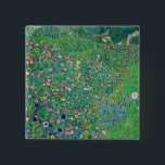 Bóton Quadrado 5.08cm Gustav Klimt - Paisagem do Jardim Italiano<br><div class="desc">Paisagem do Jardim Italiano / Paisagem Horticultural Italiana - Gustav Klimt,  Oil on Canvas,  1913</div>