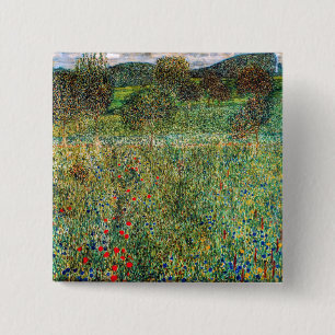 Bóton Quadrado 5.08cm Gustav Klimt - Pomar