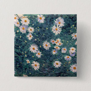 Bóton Quadrado 5.08cm Gustave Caillebotte - Cama de Visitas, Detalhe