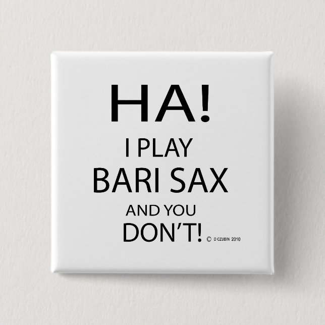 Bóton Quadrado 5.08cm Ha Bari Sax (Frente)