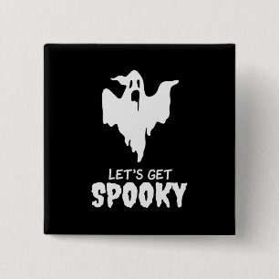 Bóton Quadrado 5.08cm Halloween Deixe-me comer o aniversário assustador
