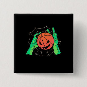 Bóton Quadrado 5.08cm Halloween Gift   Halloween de basquetebol