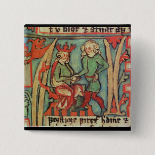 Bóton Quadrado 5.08cm Harald mim Fairhair Guthrum de cumprimento