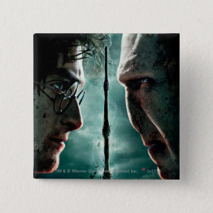 Bóton Quadrado 5.08cm Harry Potter 7 Parte 2 - Harry vs. Voldemort