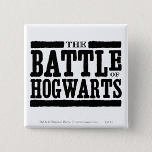 Bóton Quadrado 5.08cm Harry Potter Spell   A Batalha de Hogwarts