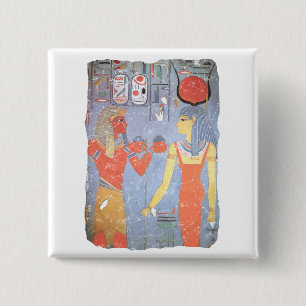 Bóton Quadrado 5.08cm Hathor e Horemheb