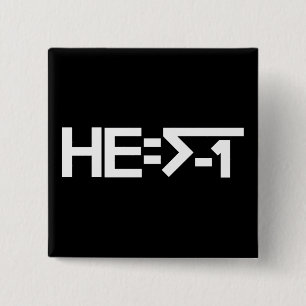 Bóton Quadrado 5.08cm HE=√-1 (é imaginário) [ELE = a raiz quadrada de