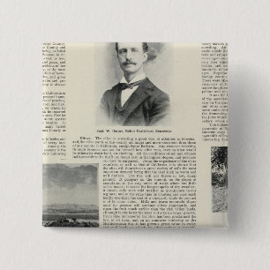 Bóton Quadrado 5.08cm Healdsburg, Califórnia