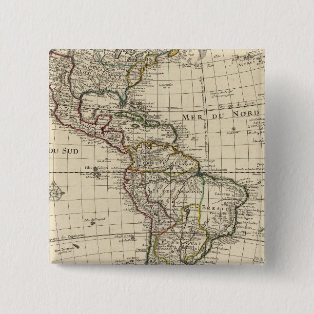 Bóton Quadrado 5.08cm Hemisfério Oeste 2 (Frente)