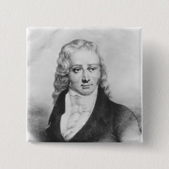 Bóton Quadrado 5.08cm Henri Benjamin Constant de Rebecque (Frente)