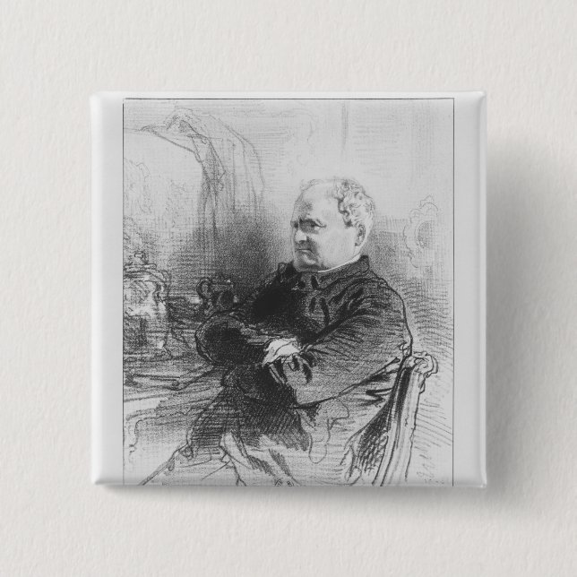 Bóton Quadrado 5.08cm Henri Bonaventure Monnier (Frente)