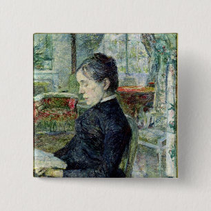 Bóton Quadrado 5.08cm Henri de Toulouse-Lautrec Adele Tapie de Celeyra