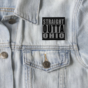 Bóton Quadrado 5.08cm Hetero fora de Ohio Word Art