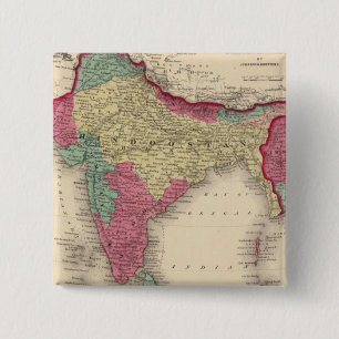 Bóton Quadrado 5.08cm Hindostan Ou British India