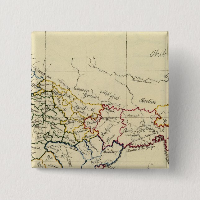 Bóton Quadrado 5.08cm Hindostano (Frente)