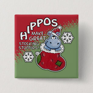Bóton Quadrado 5.08cm Hippos Faz EXCELENTE Estocando Incêndios
