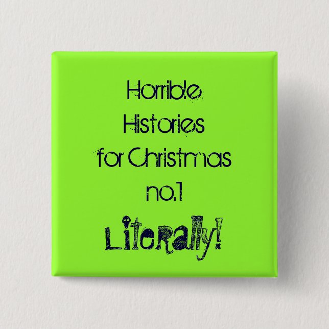 Bóton Quadrado 5.08cm Histórias horríveas #1 (Frente)
