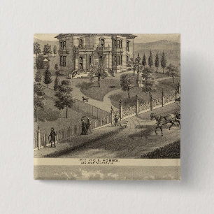 Bóton Quadrado 5.08cm Hobbs, residências Bradley