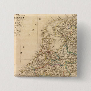 Bóton Quadrado 5.08cm Holanda, Bélgica 2