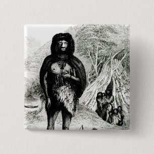 Bóton Quadrado 5.08cm Homem de Fugian