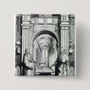 Bóton Quadrado 5.08cm Homenagem a Durer, c.1628