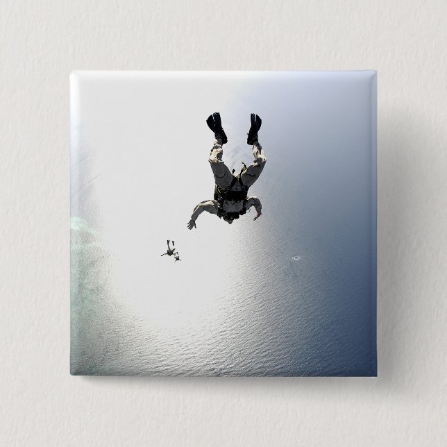 Bóton Quadrado 5.08cm Homens da Força Aérea dos EUA (Frente)