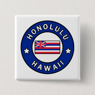 Bóton Quadrado 5.08cm Honolulu Havaí