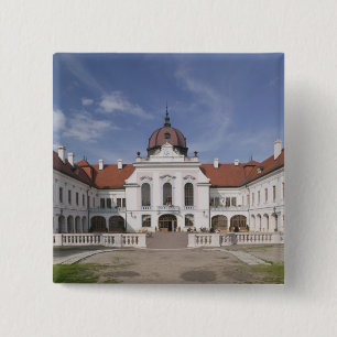 Bóton Quadrado 5.08cm Hungria, Budapeste, Godollo: Mansão Real, Lar