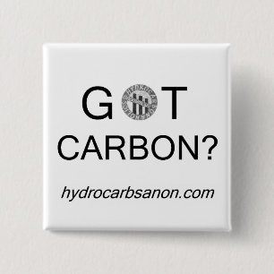 Bóton Quadrado 5.08cm Hydrocarbsanon obteve o carbono? Botão