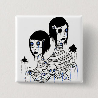 Bóton Quadrado 5.08cm Hypnobloodflowers mim