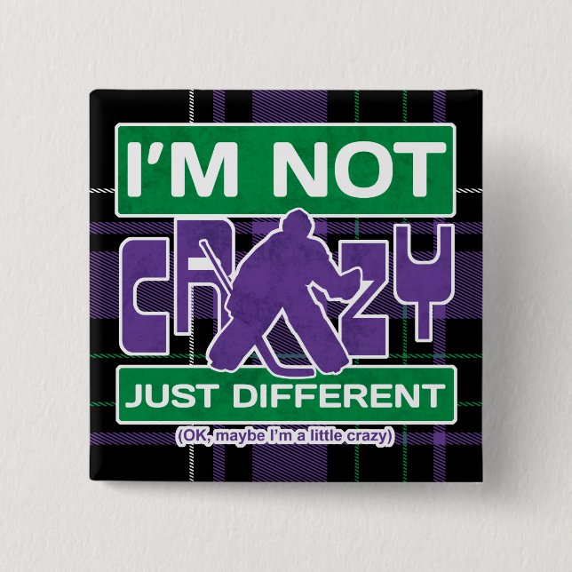 Bóton Quadrado 5.08cm Ice Hockey Goalie (Frente)