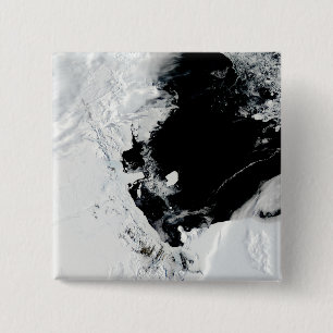 Bóton Quadrado 5.08cm Iceberg de B-15J no mar de Ross, a Antártica